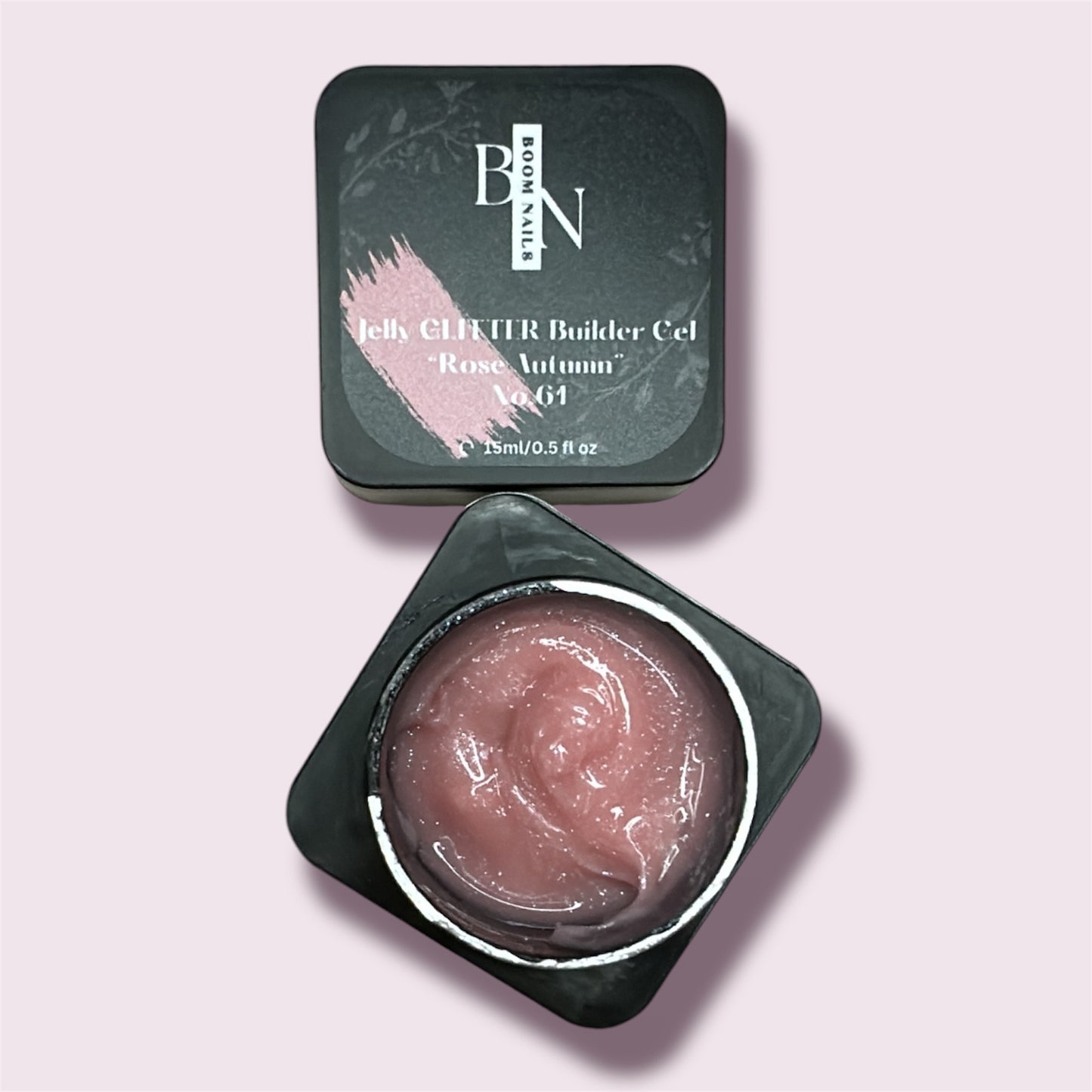 Jelly Glitter Builder gel - “Rose Autumn” No. 61 - 15ml